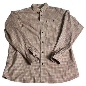 Bob Timberlake Purple White and Gold Long Sleeve Button Down, L